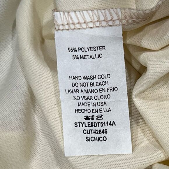 Ces Femme Metallic Silky Dress Women’s Small - Picture 2 of 4